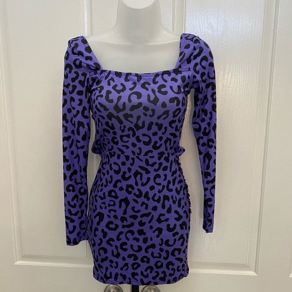 SHEIN Dresses & Skirts - 🔴Shein Purple/Black Animal Mini Dress 2